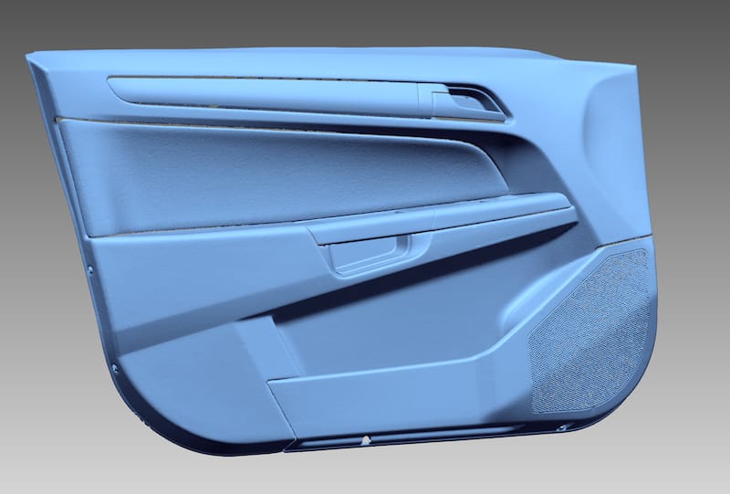 3D-скан автомобільної дверної панелі зі збереженням геометричних особливостей